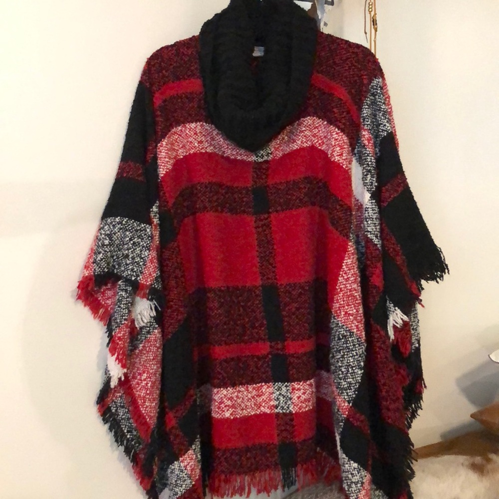 Chenille pancho